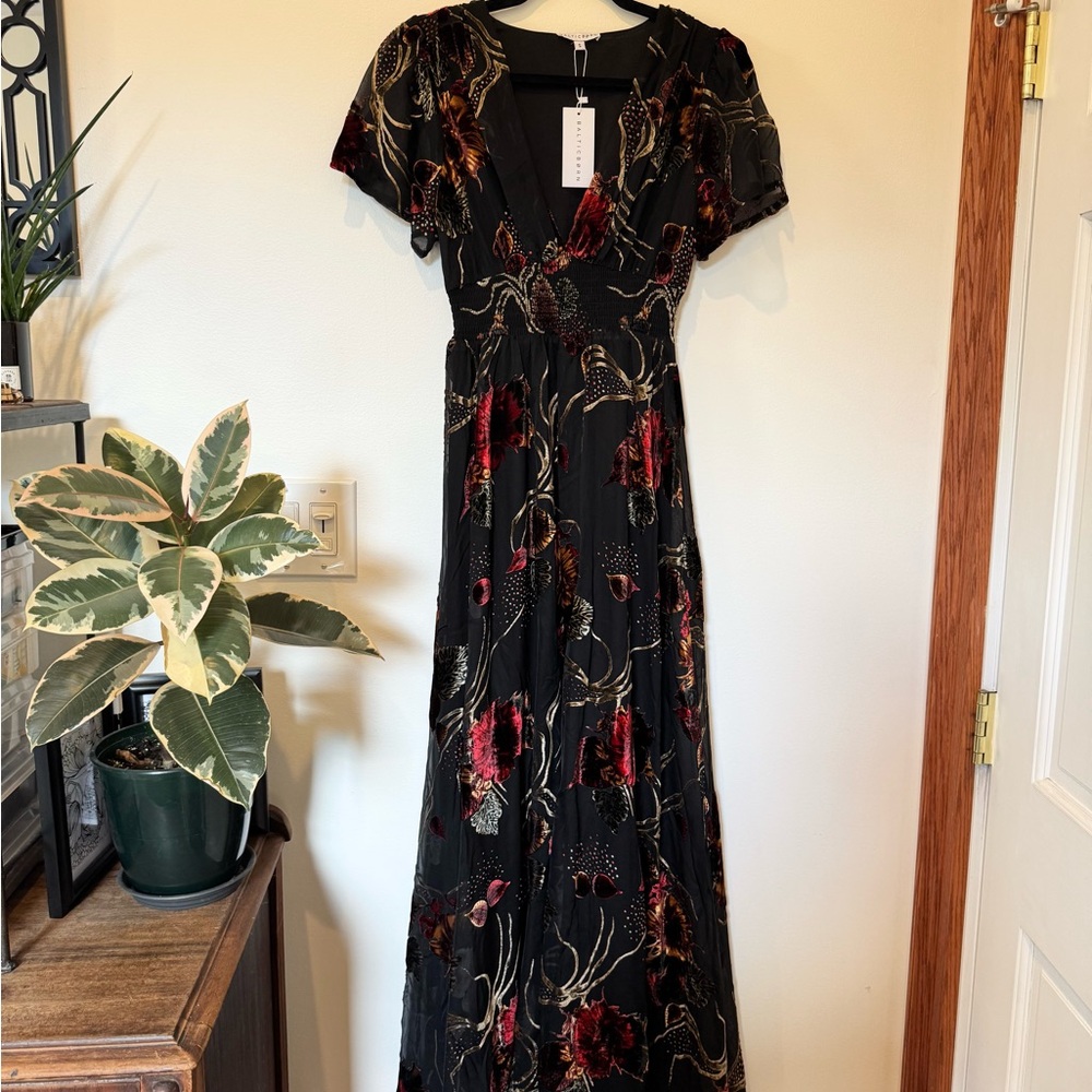 Baltic Born Velvet Burnout Floral Maxi Dress - Picture 2 of 6